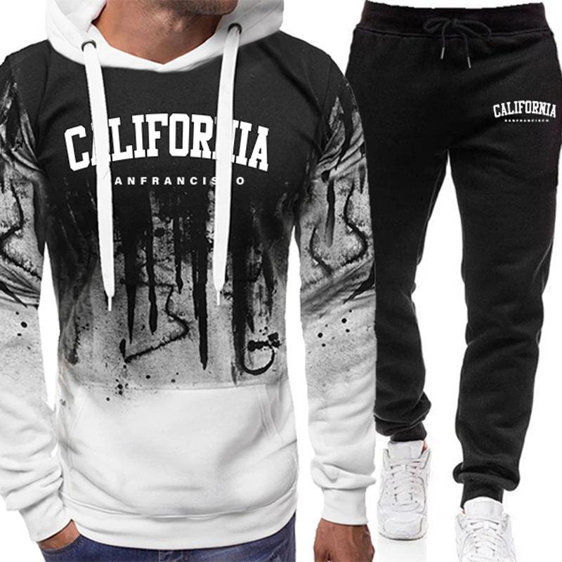 Winter Clothing Men - 2026 Men's Tracksuit Casual Splashed ink