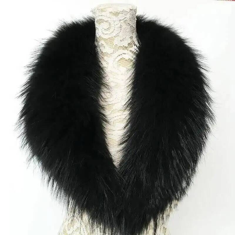 Natural Raccoon Fur Collar Rea - Winter Clothing Equipment review and price