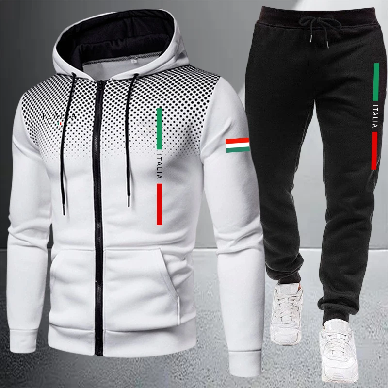 Men's Tracksuit Casual Zip Hoo - Winter Clothing Equipment review and price