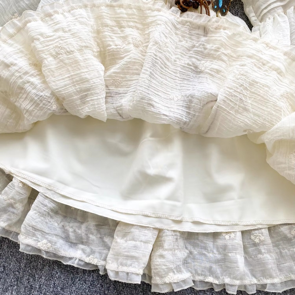 Sweet Embroidered O-neck Lace- - Winter Clothing Dress Up review and price