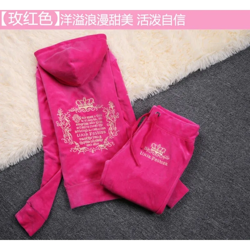 JC Tracksuit Women Velvet Wome - Y2K Winter Clothing review and price