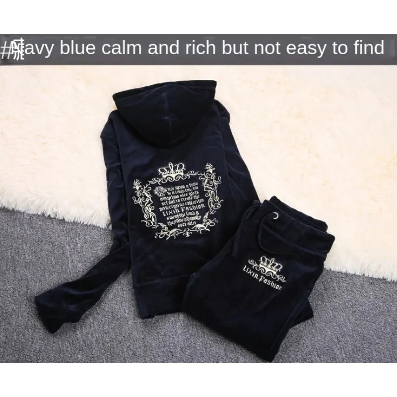JC Tracksuit Women Velvet Wome - Y2K Winter Clothing review and price