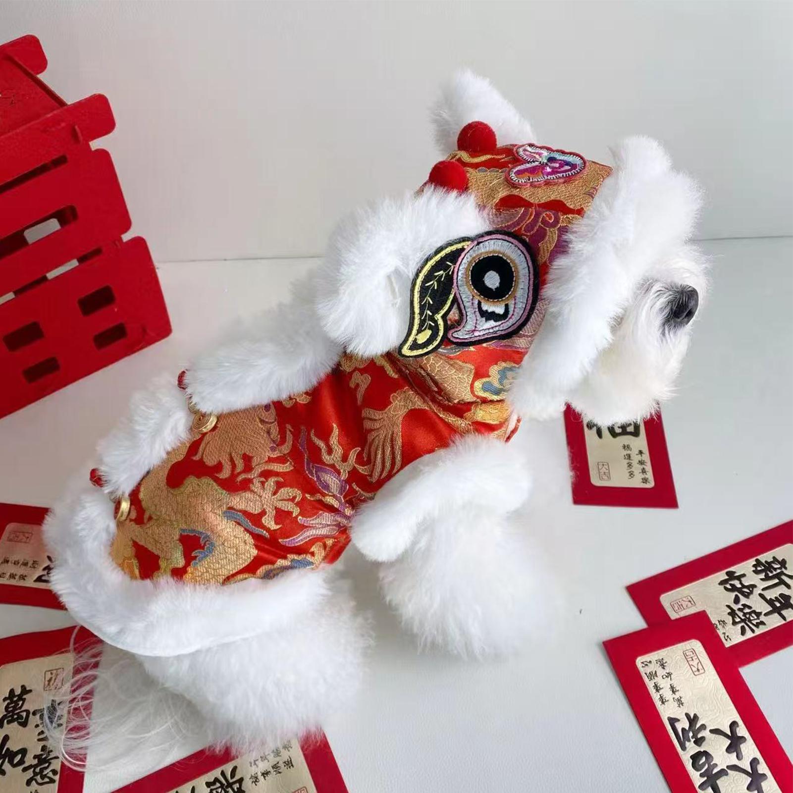 Lion Dance Cat Costume Winter  - Winter Clothing Dress Up review and price