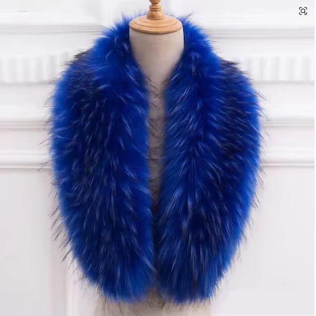 Natural Fur Collar Real raccoo - Winter Clothing Equipment review and price