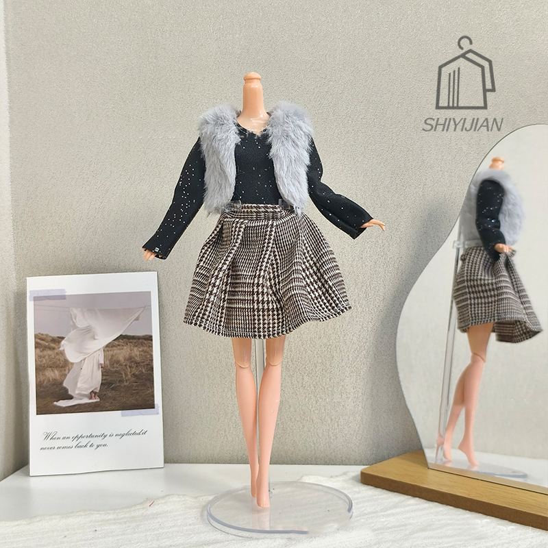 1/6 Doll Handmade Dress Clothi - Winter Clothing Dress Up review and price
