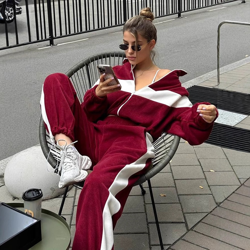 Two Piece Sets Pant Set Tracks - Y2K Winter Clothing review and price