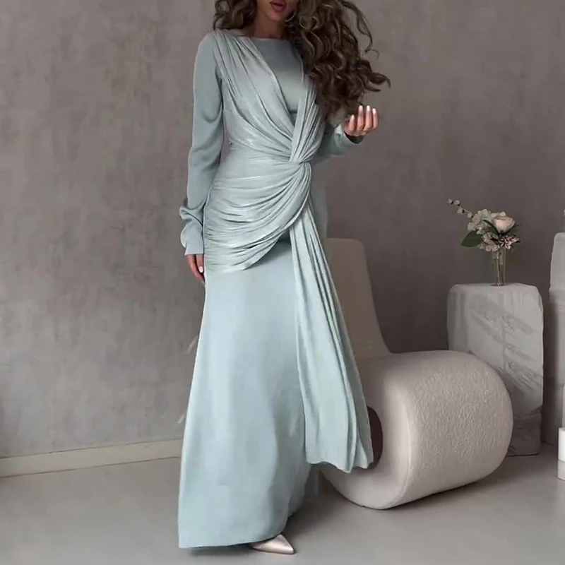 Elegant O Neck Fashion Tie-up  - Winter Clothing Dress Up review and price
