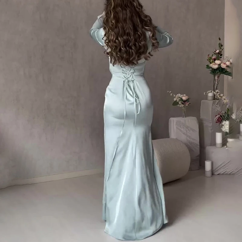 Elegant O Neck Fashion Tie-up  - Winter Clothing Dress Up review and price