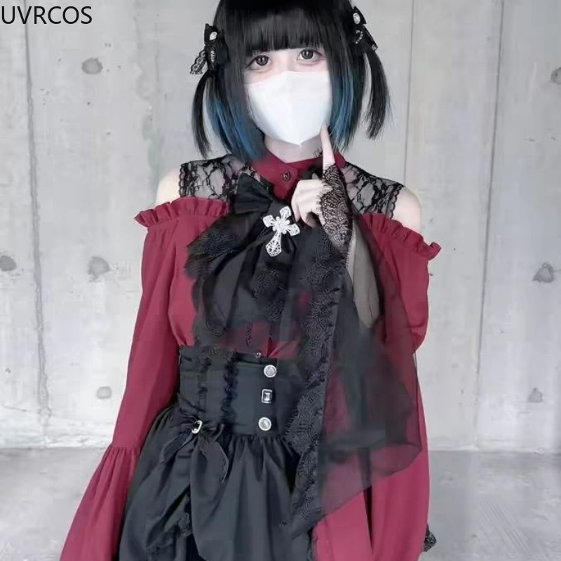 Gothic Y2k Lolita Style Shirts - Winter Clothing Vintage review and price