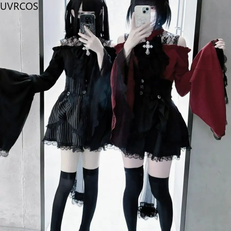 Gothic Y2k Lolita Style Shirts - Winter Clothing Vintage review and price