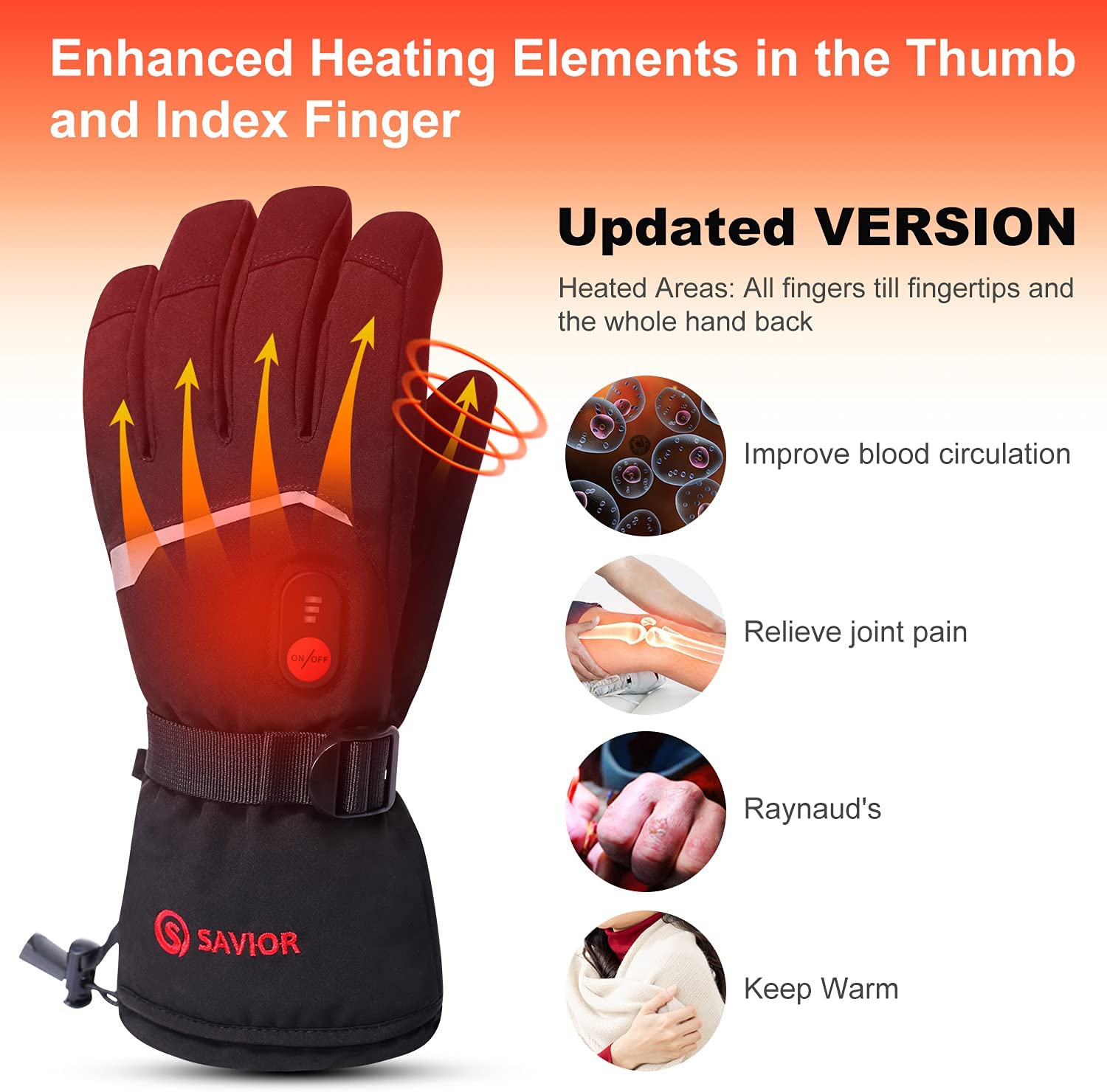 SNOW DEER Winter Heated Gloves - Heated Gloves Electric review and price