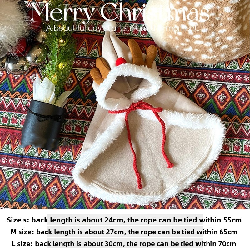 Cat Christmas Cloak Winter Pet - Winter Clothing Dress Up review and price
