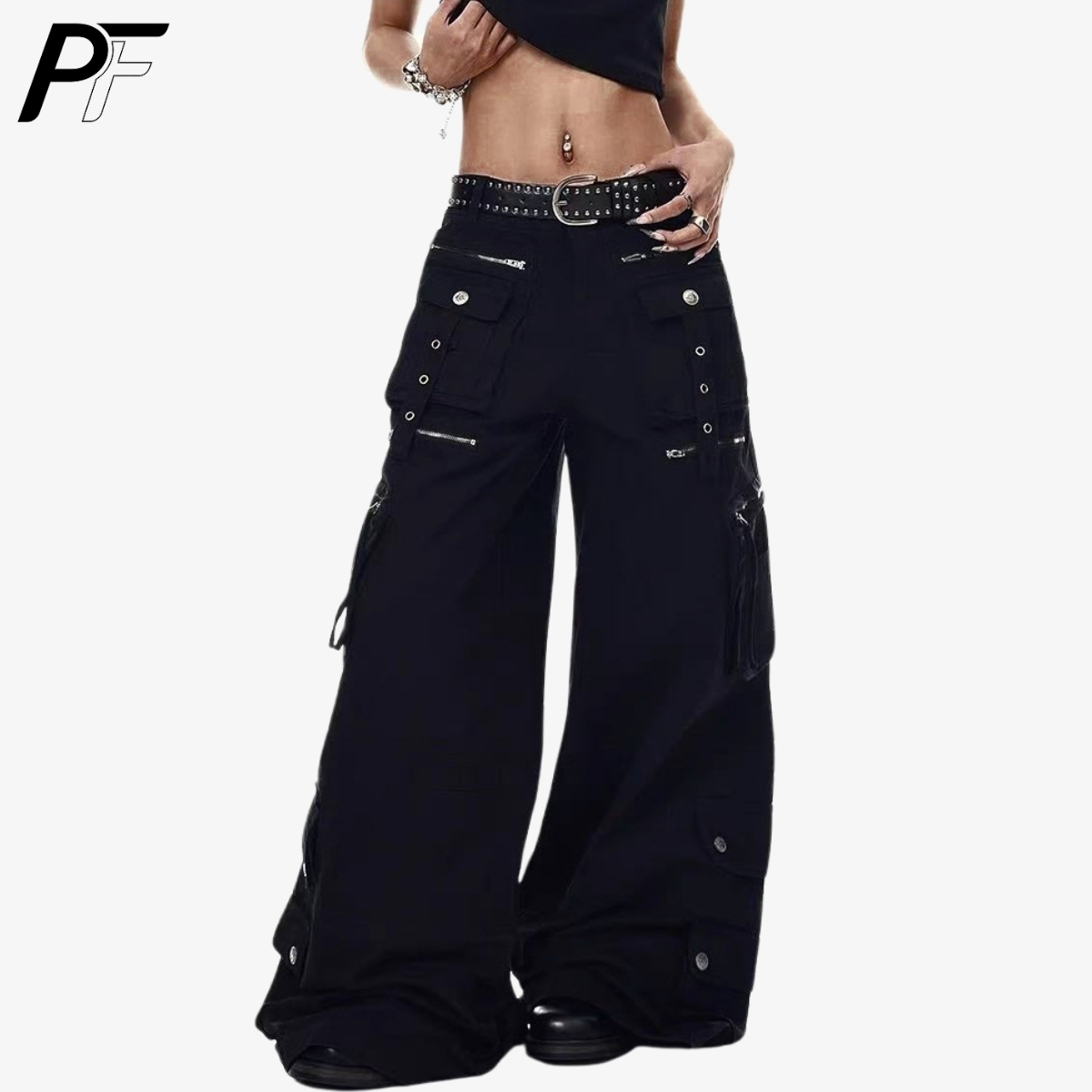 Grunge Techwear Wide Leg Cargo - Winter Clothing Vintage review and price