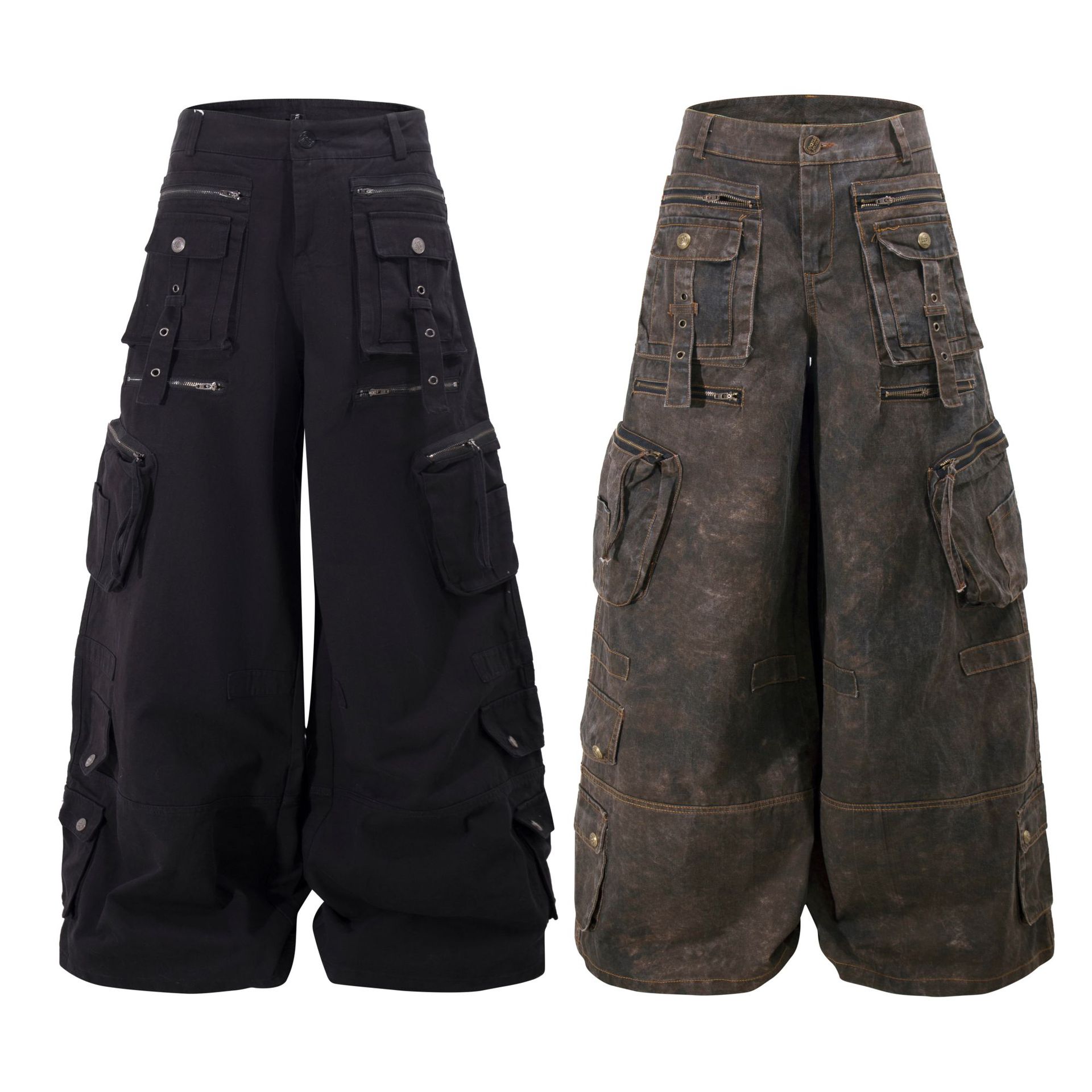 Grunge Techwear Wide Leg Cargo - Winter Clothing Vintage review and price