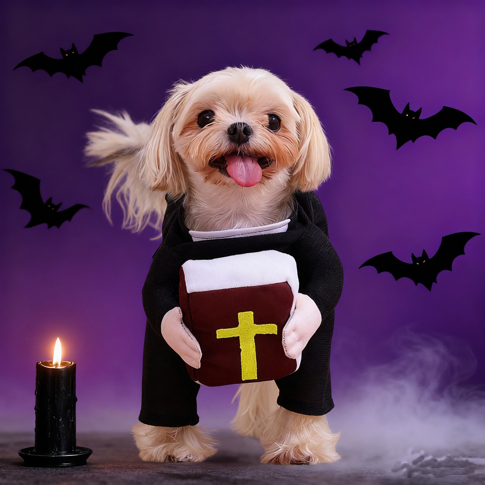 Funny Halloween Pet Dog Cospla - Winter Clothing Dress Up review and price