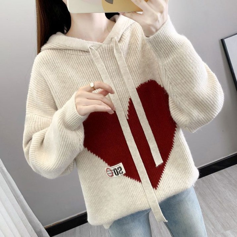 Beige Women's Hoodies Sweatshi - Winter Clothing Drawing review and price