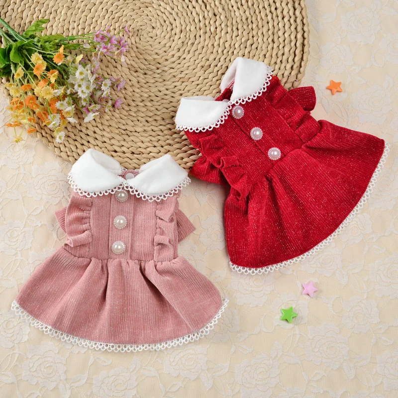 Elegant Princess Dress Dog Clo - Winter Clothing Dress Up review and price