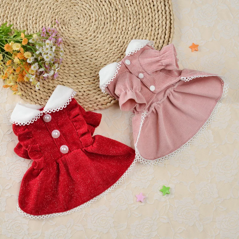 Elegant Princess Dress Dog Clo - Winter Clothing Dress Up review and price
