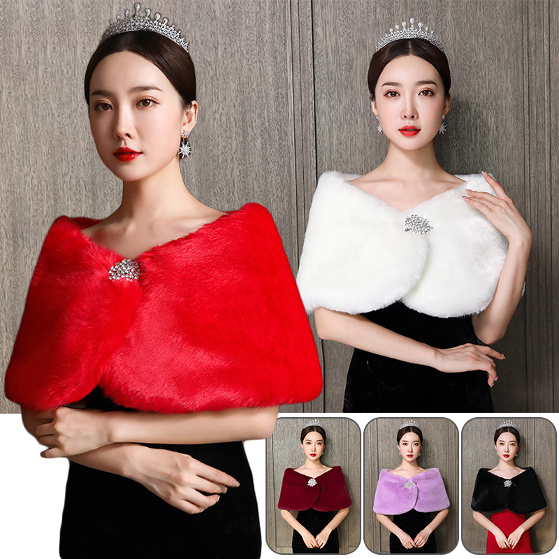 Women Bridal Shawl Wedding Cap - Winter Clothing Equipment review and price