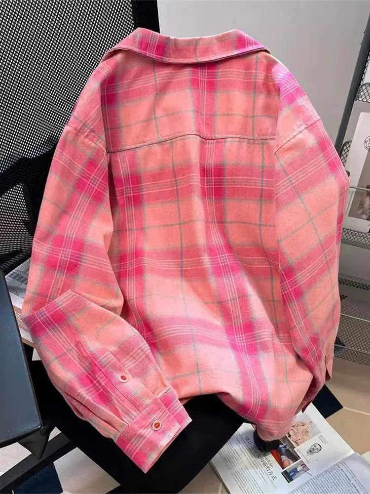 Y2k American Vintage Pink Plai - Y2K Winter Clothing review and price