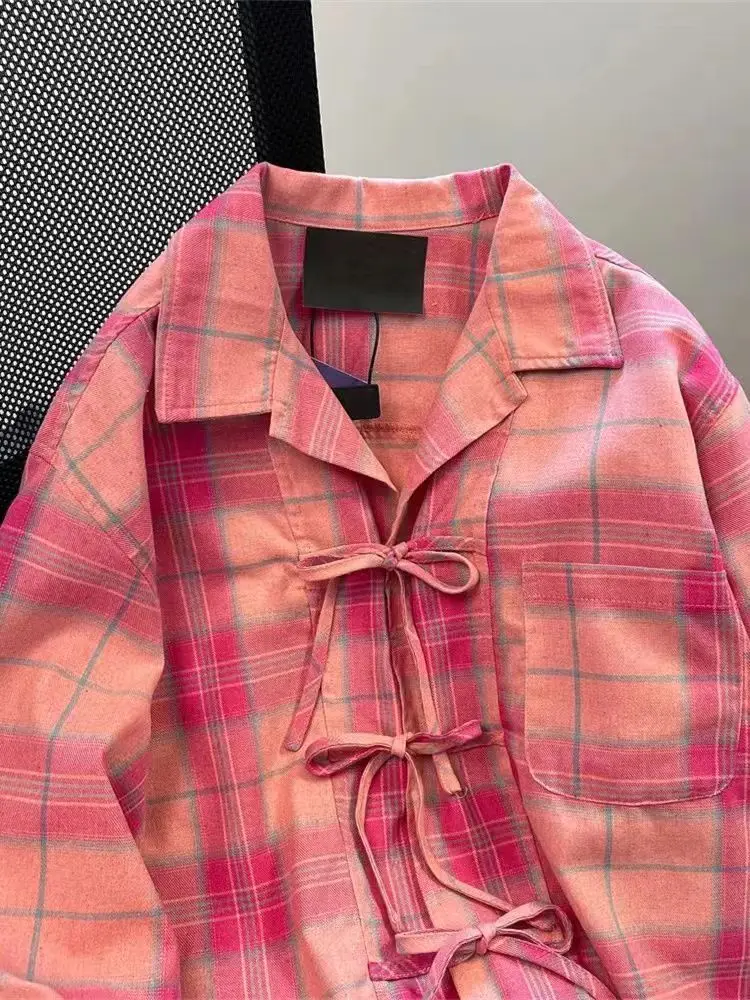 Y2k American Vintage Pink Plai - Y2K Winter Clothing review and price
