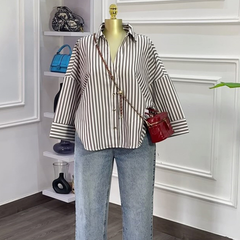 Blouses Women Shirt Turn Down  - Y2K Winter Clothing review and price