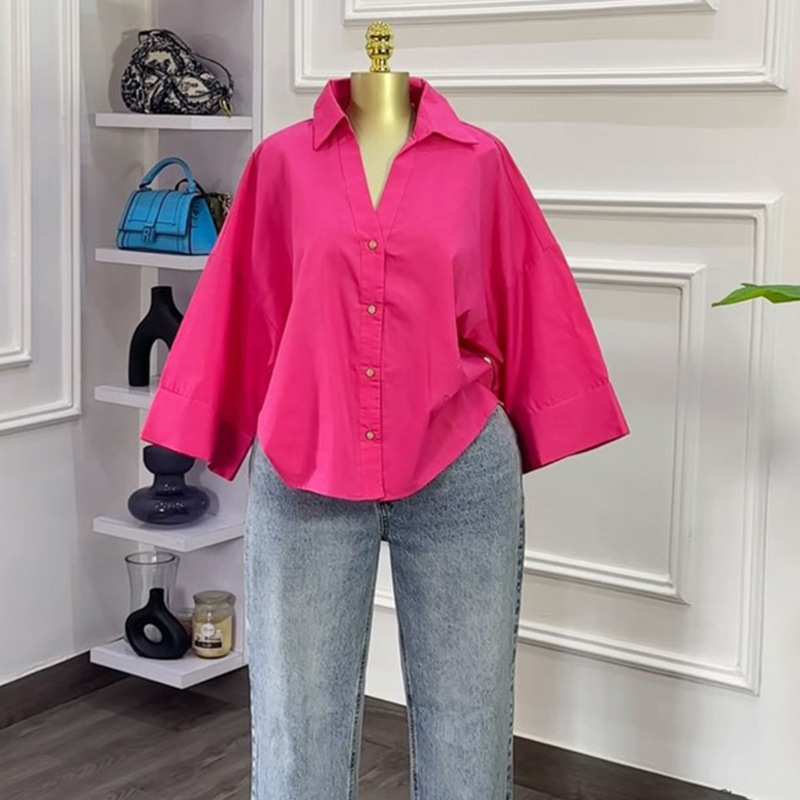 Blouses Women Shirt Turn Down  - Y2K Winter Clothing review and price